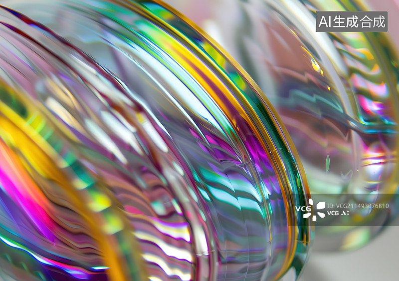 【AI数字艺术】彩色塑料容器特写图片素材