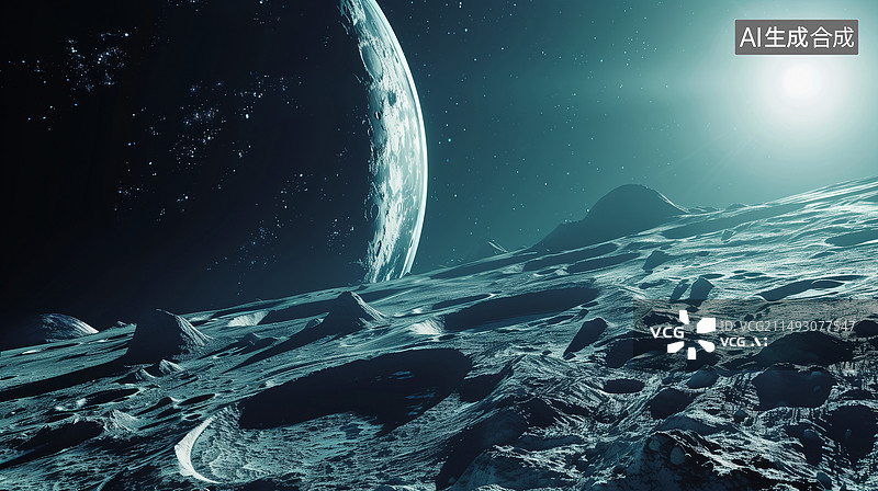 【AI数字艺术】星系探索科技未来天文星球外太空图片素材