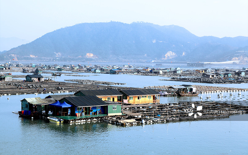 中国福建省霞浦县东安岛连家船图片素材