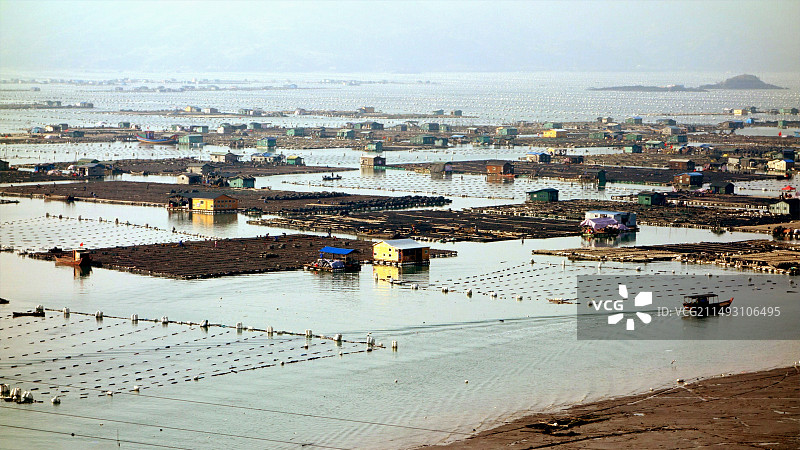 中国福建省霞浦县东安岛连家船图片素材