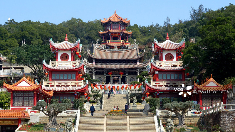 福建省莆田市湄洲岛妈祖庙图片素材
