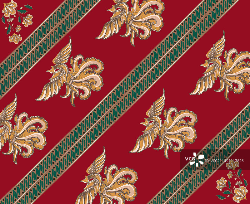 传统蜡染图案图片素材