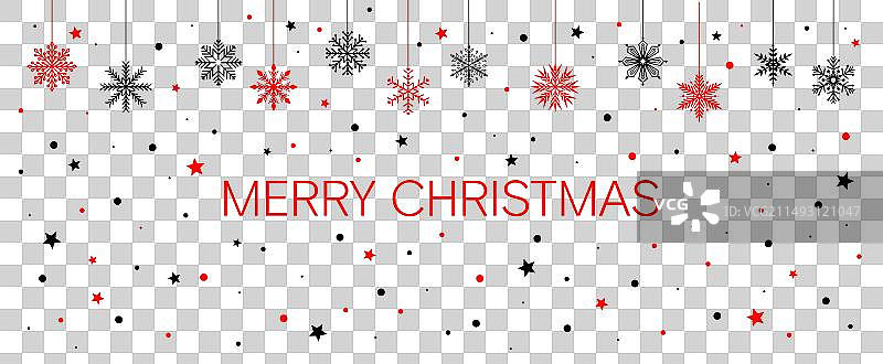 圣诞节红色黑色贺卡图片素材