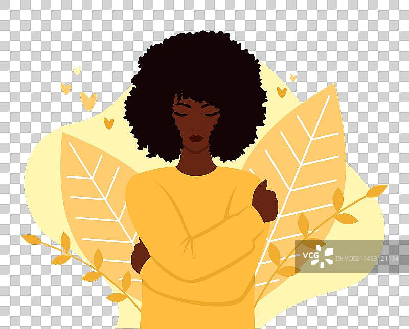 有着卷发的非洲女性图片素材