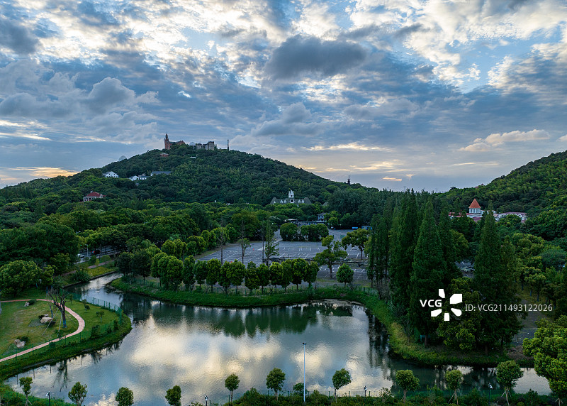 佘山及周围风光图片素材
