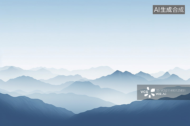 【AI数字艺术】雪山山脉图片素材