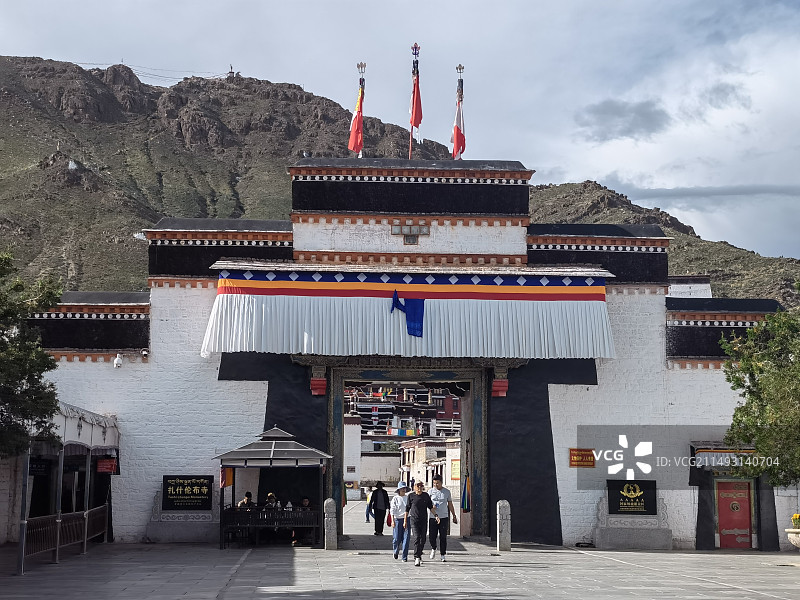 西藏日喀则扎什伦布寺图片素材