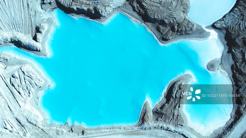 大柴旦翡翠湖图片素材