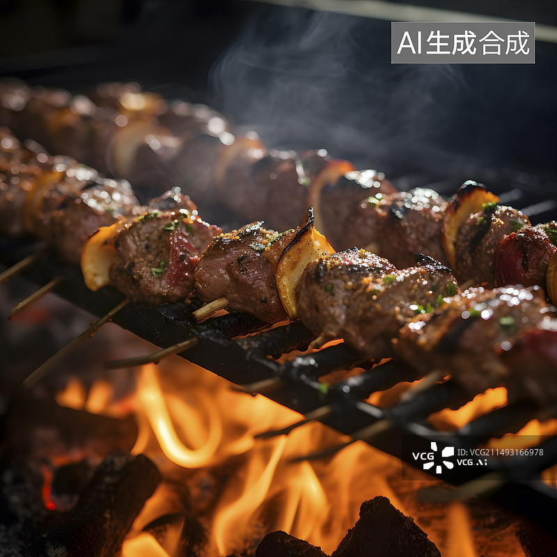 【AI数字艺术】烧烤图片素材