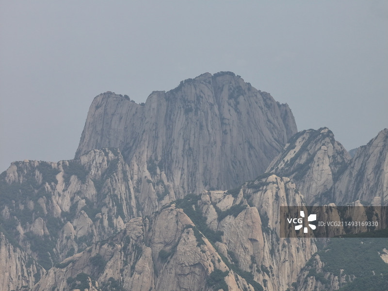 远眺华山图片素材