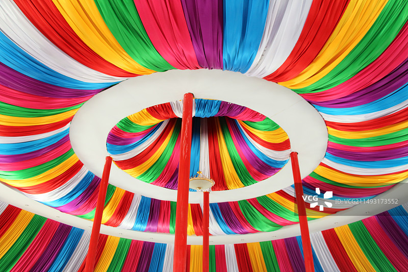 七彩帷幔图片素材
