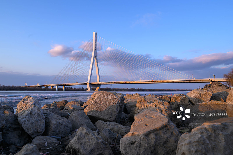 松浦大桥全景图片素材