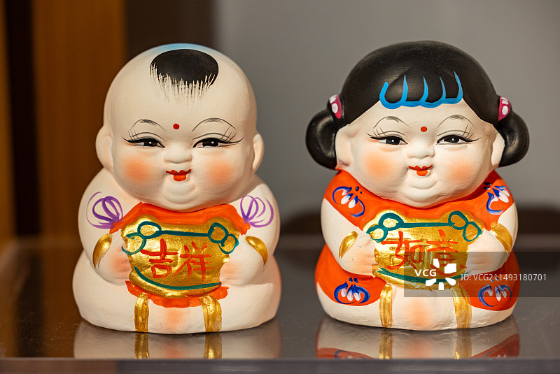 江苏省无锡市惠山古镇工艺品惠山泥人静物摄影图片素材