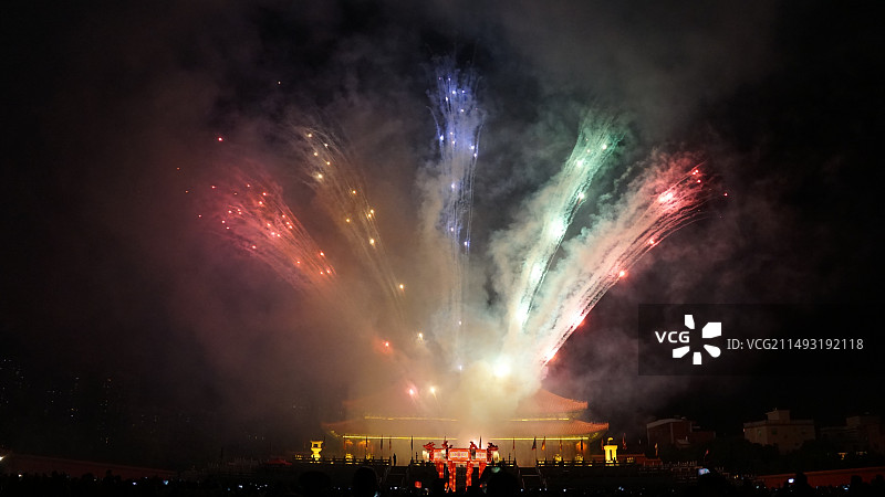 厦门同安影视城烟花图片素材