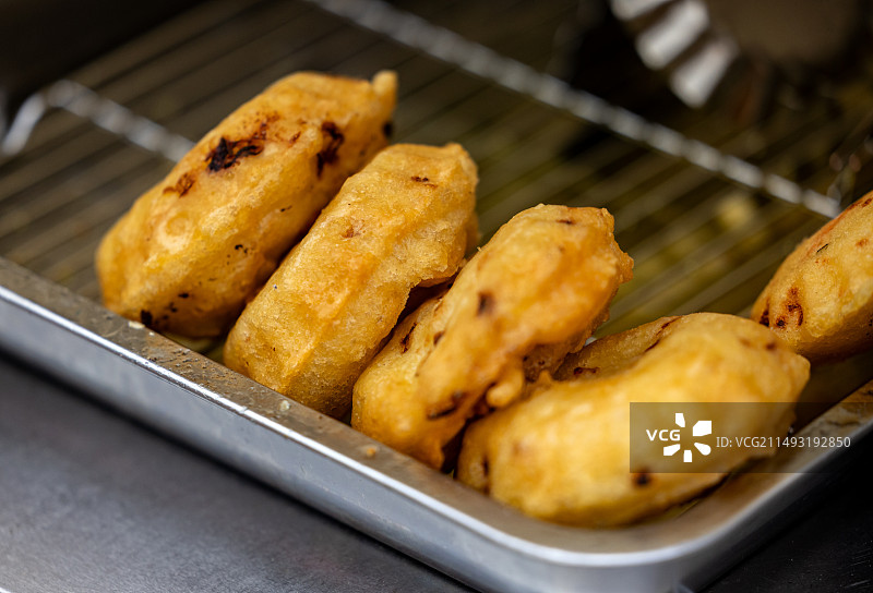 中国传统小吃萝卜丝饼美食静物图片素材