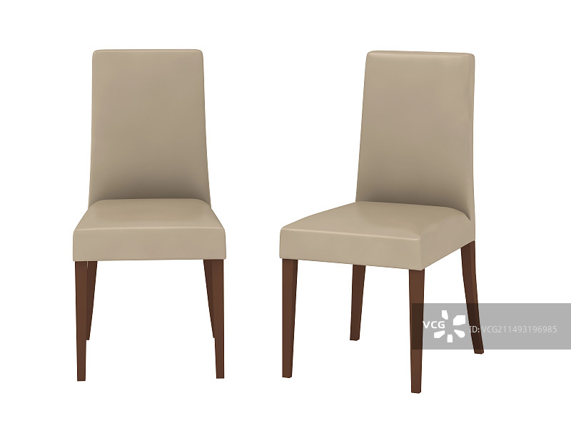 白背景餐椅图片素材