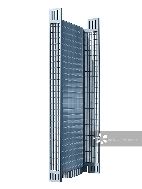 白背景大楼图片素材