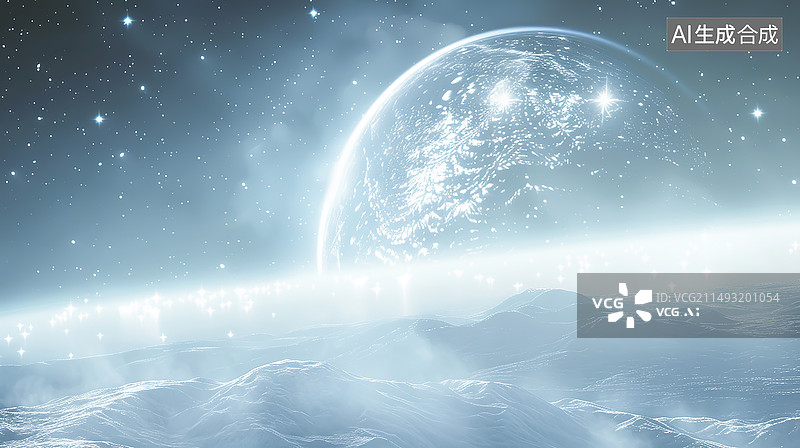 【AI数字艺术】科幻星际宇宙壁纸背景图片素材