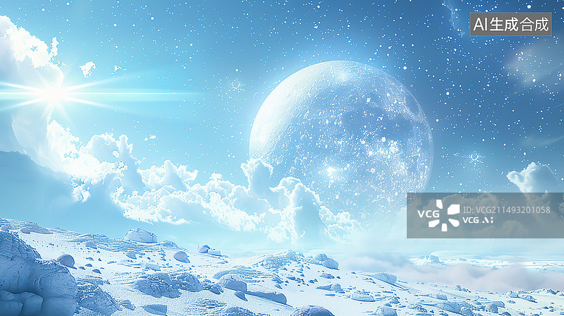 【AI数字艺术】科幻星际宇宙壁纸背景图片素材