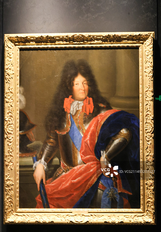 北京故宫紫禁城与凡尔赛宫17、18世纪的中法交往法王路易十四戎装像约1685年布面油画艾蒂安·热斯兰图片素材