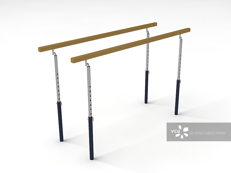隔离背景的双杠图片素材
