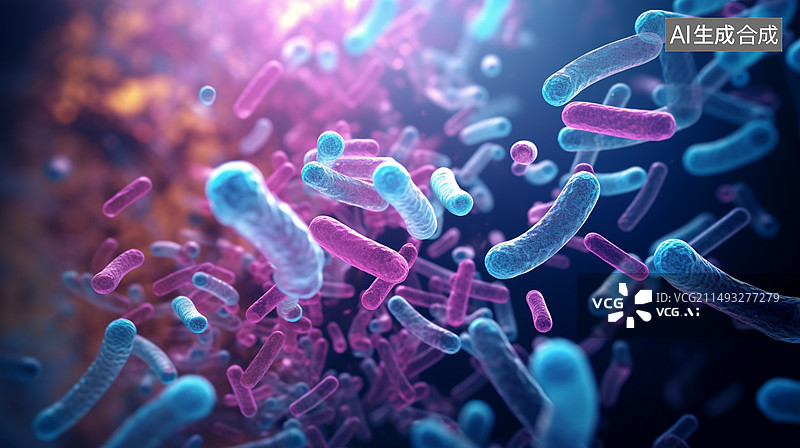 【AI数字艺术】棒状杆菌图片素材