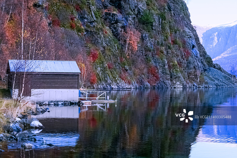 美丽的峡湾图片素材