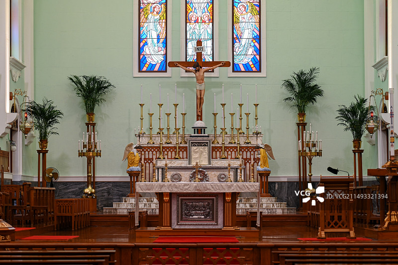 中国澳门主教座堂图片素材