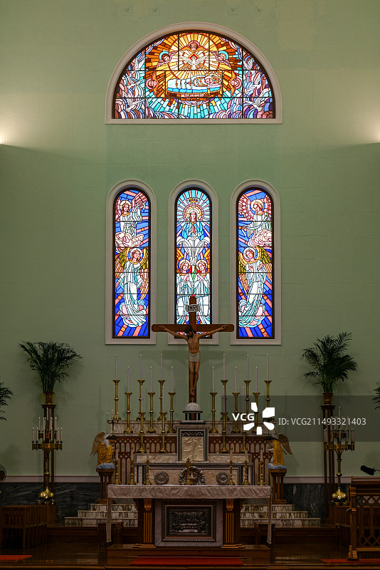 中国澳门主教座堂图片素材