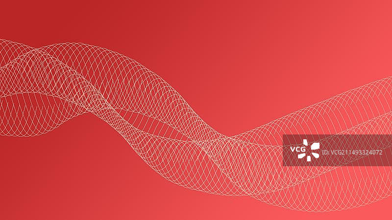 红色科技背景曲线图片素材