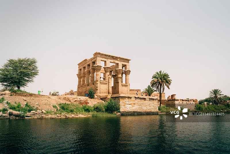 埃及阿斯旺菲莱神庙建筑图片素材