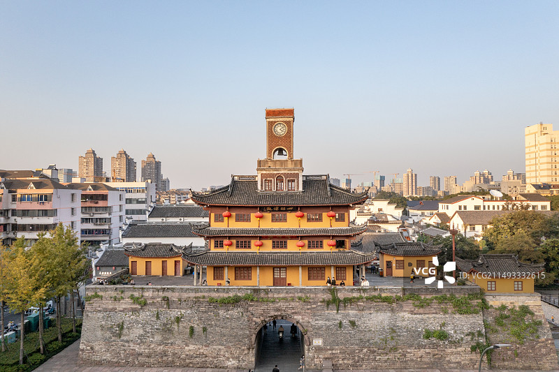 浙江宁波鼓楼图片素材