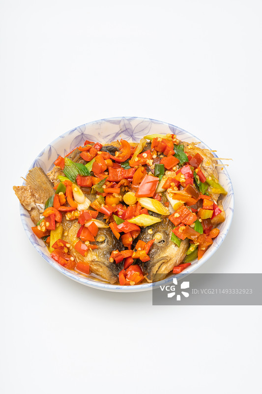 中餐菜品红烧鱼头图片素材