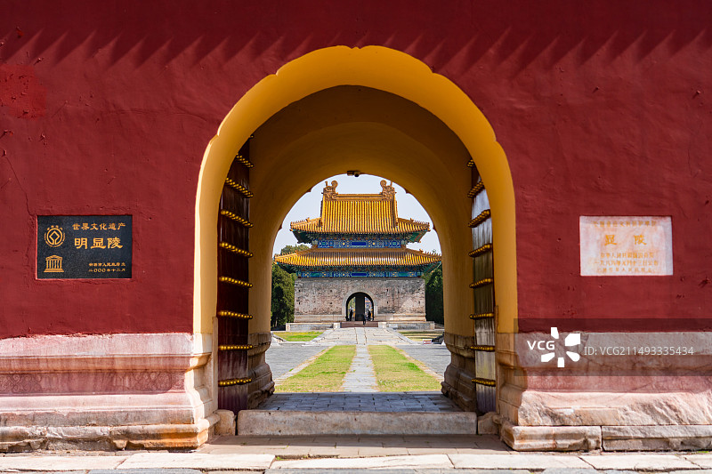 湖北钟祥明显陵图片素材