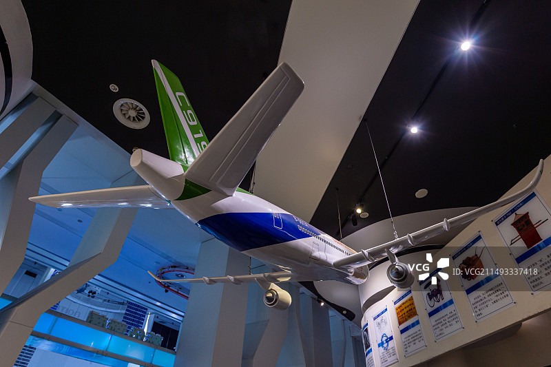 C919飞机模型 厦门诚毅科技探索中心图片素材