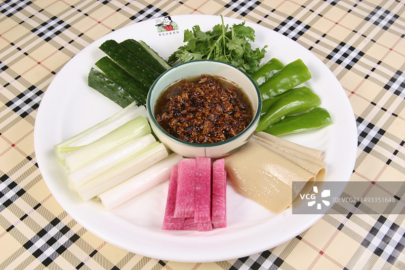 丰收菜东北蘸酱菜图片素材