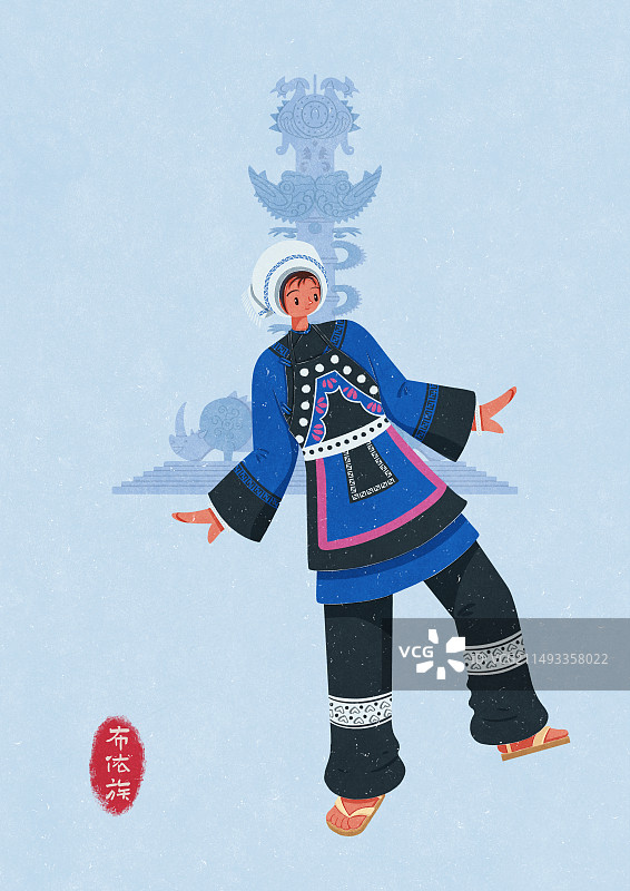 布依族平塘式服饰女子图片素材