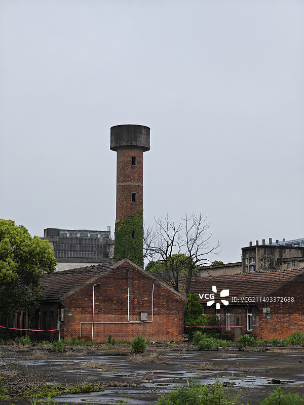 龙吴路4900号 上海石英玻璃厂 吴泾砖瓦厂 吴泾工业区转型 砖木结构老厂房 工业遗存图片素材