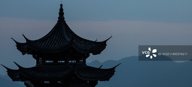 杭州西湖 集贤亭图片素材