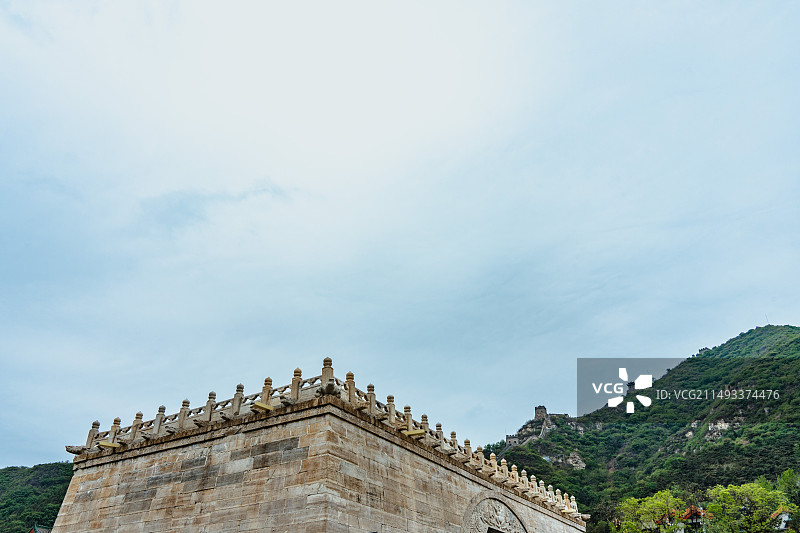长城居庸关云台建筑与雕刻图片素材
