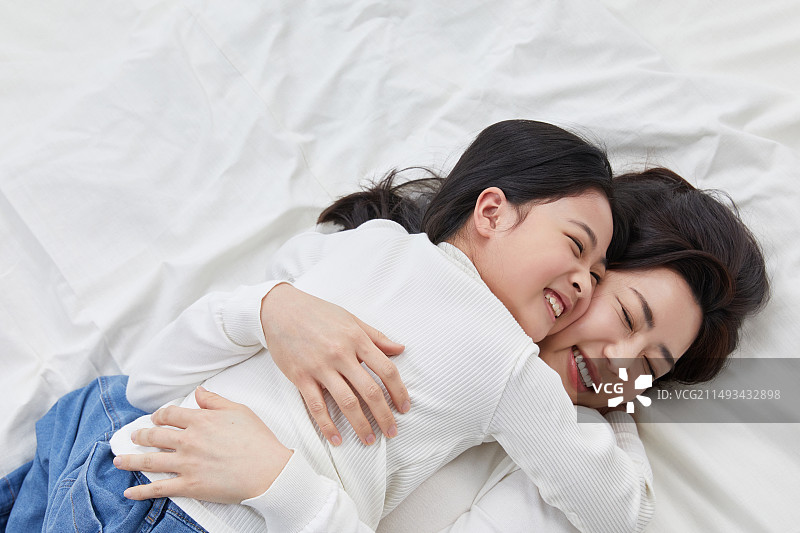 母女，爱，幸福，家庭图片素材