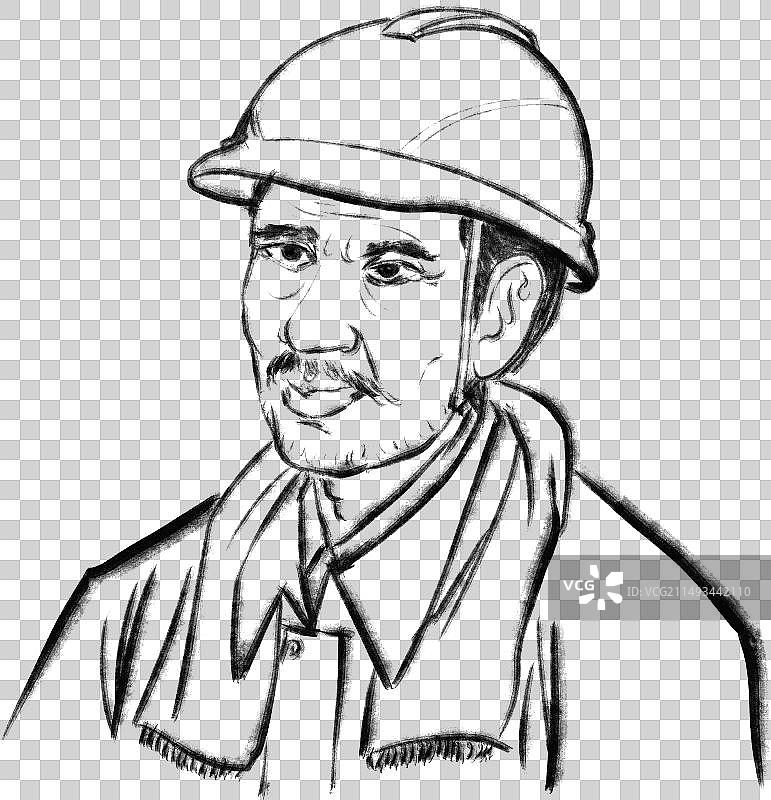 工地建筑工人石油工人头像五一劳动节人物元素图片素材