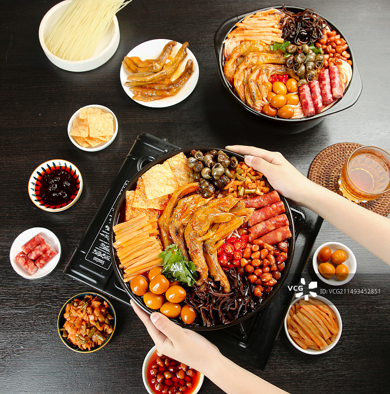 鸭脚煲图片素材