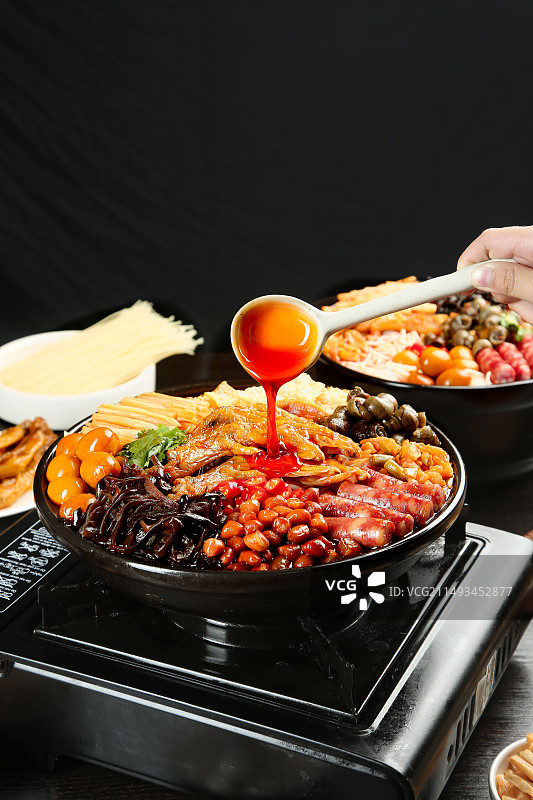 鸭脚煲图片素材