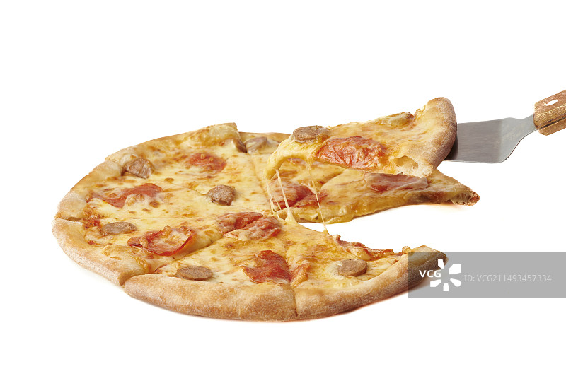 火烤香肠猫山王金枕榴莲披萨比萨图片素材