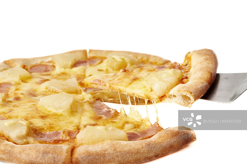 火烤香肠猫山王金枕榴莲披萨比萨图片素材