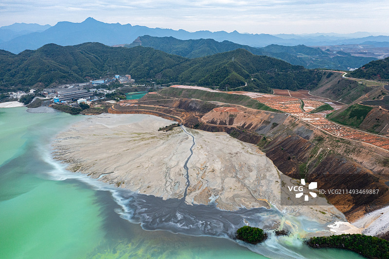 德兴铜矿4号尾矿库图片素材