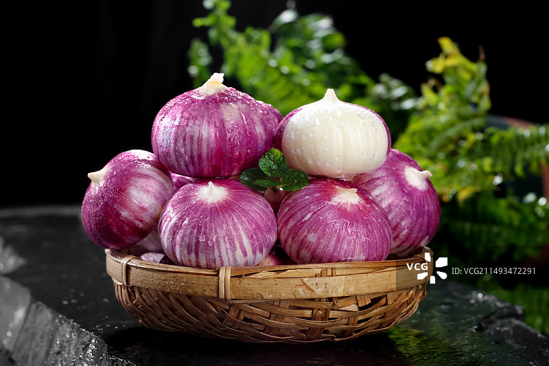 独头蒜图片素材