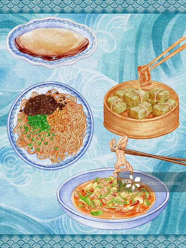 城市美食之宜宾图片素材