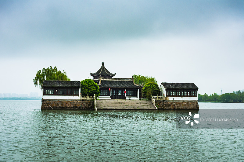 烟雨江南石湖景区图片素材